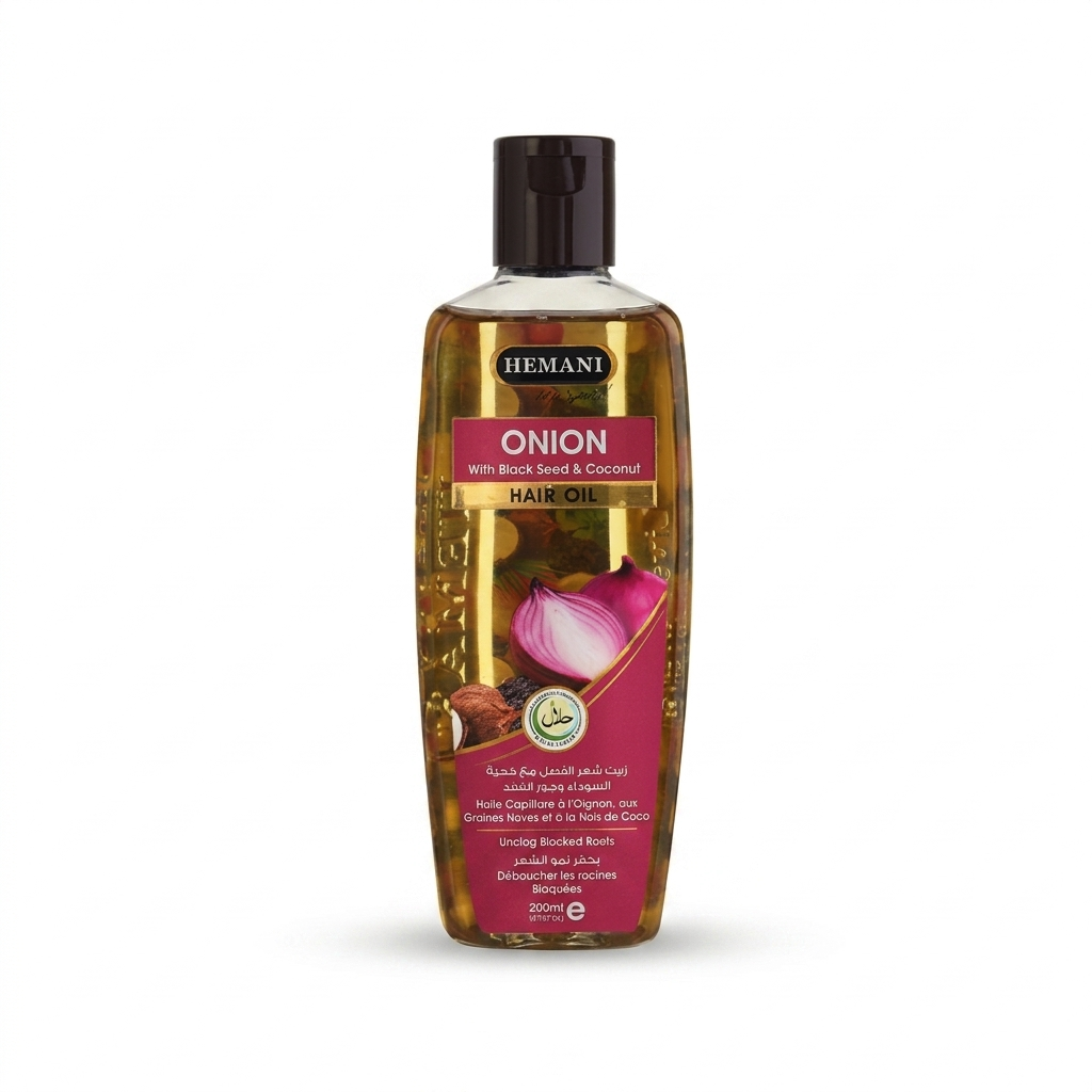Onion filled Hair Oil 200ml By Hemani Herbal