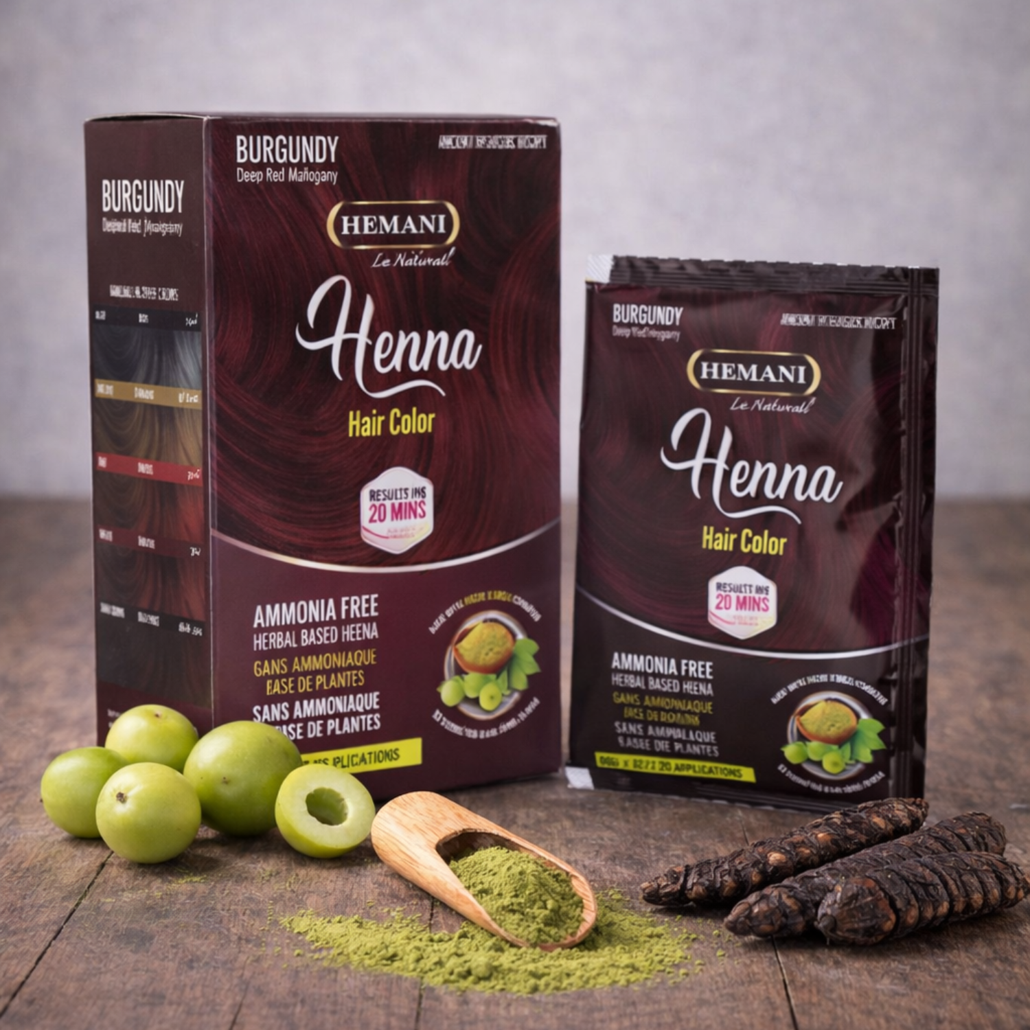 Henna Natural Hair Color 60g - Burgundy
