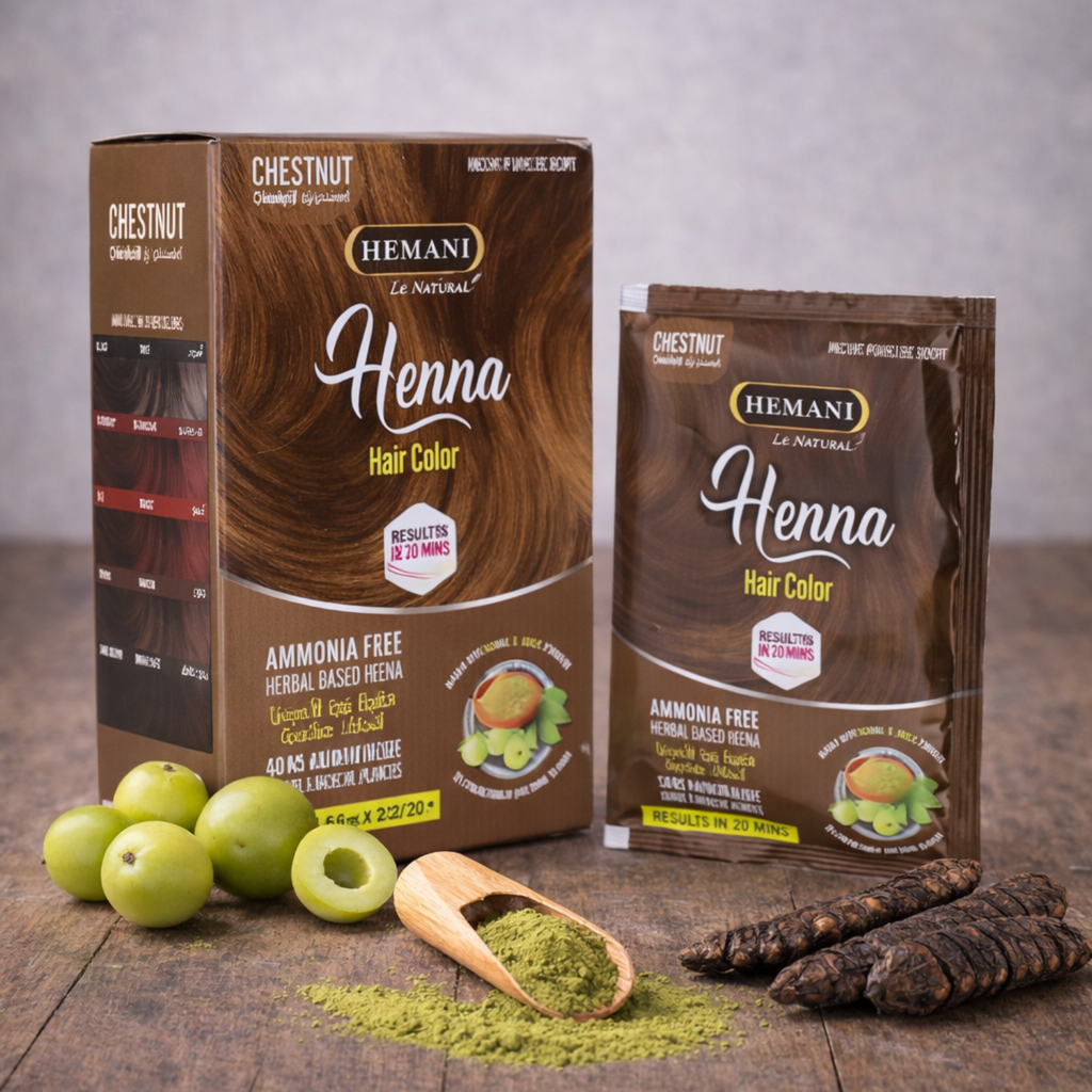 Henna Natural Hair Color 60g - Chestnut