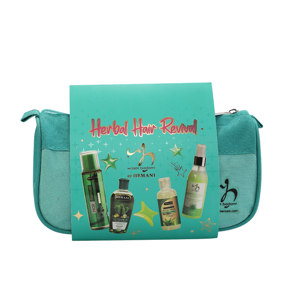 Herbal Hair Revival Green Pouch