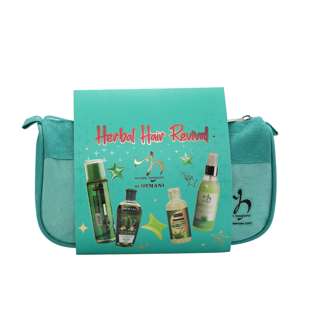 Herbal Hair Revival Green Pouch