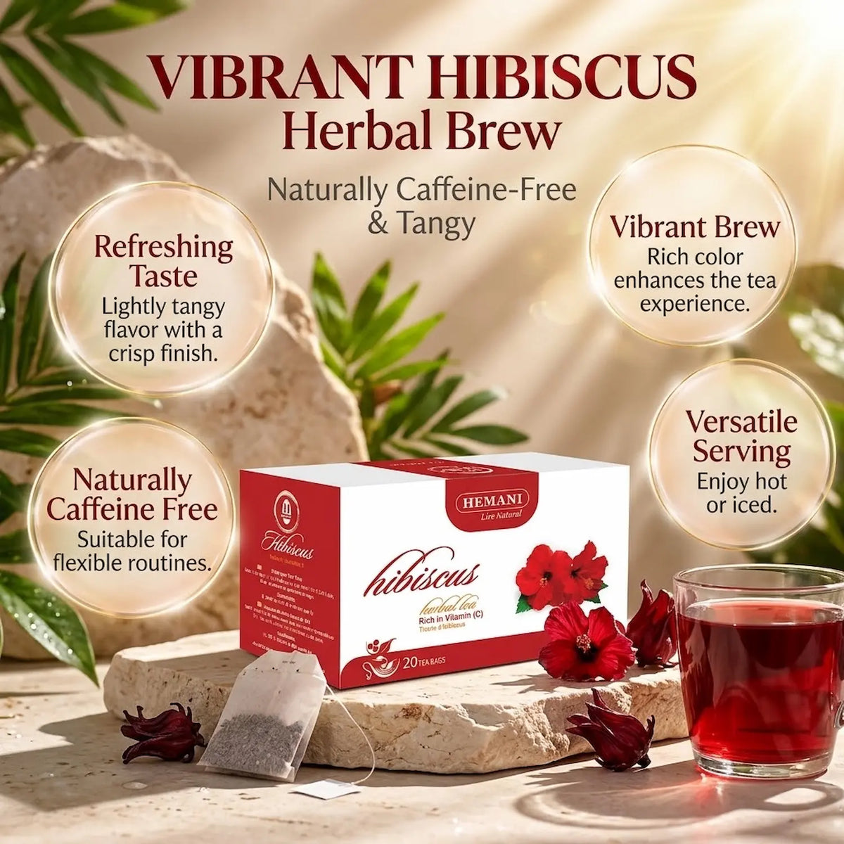 Hibiscus Herbal Tea - 20 Tea Bags