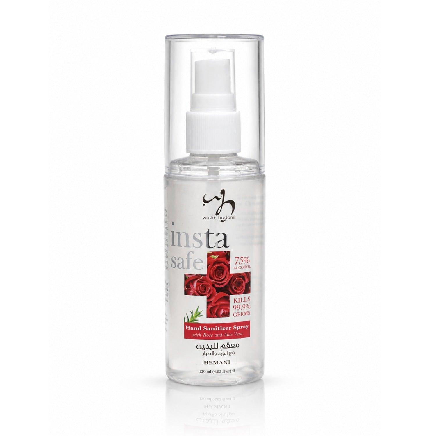 Insta-Safe Hand Sanitizer Spray with Rose & Aloe Vera 120ml
