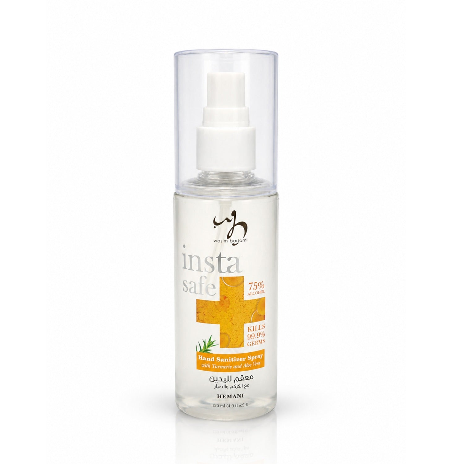 Insta-Safe Hand Sanitizer Spray with Turmeric & Aloe Vera