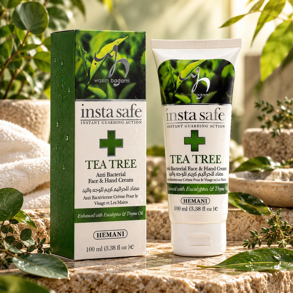 Insta Safe - 2in1 Face & Hand Cream with Eucalyptus, Tea Tree & Thyme