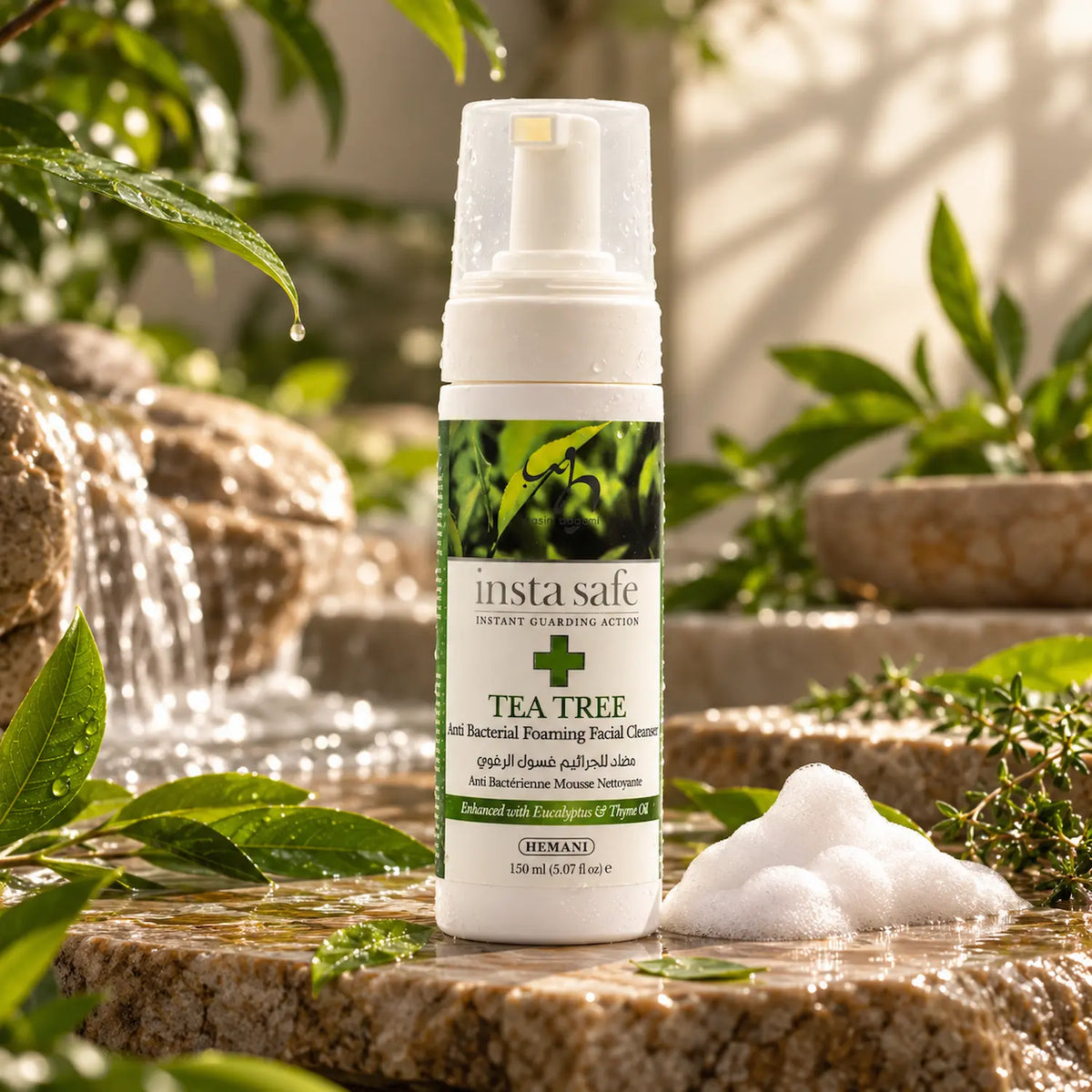 Insta Safe - Foaming Face Wash with Eucalyptus, Tea Tree & Thyme