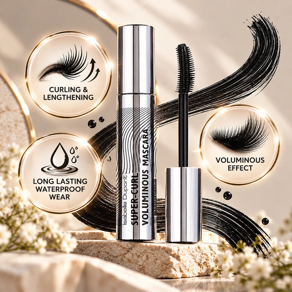 Isabelle Dupont Super Curl Voluminous Waterproof Mascara