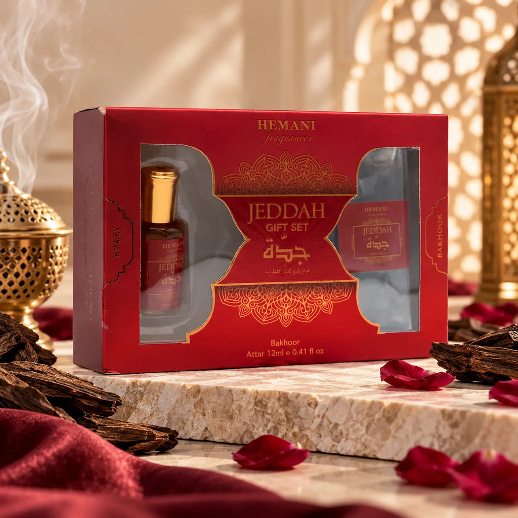 Jeddah Gift Set 2in1 - Attar & Bakhoor