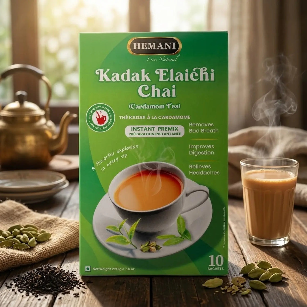 Kadak Elaichi Chai Instant Premix - 220g