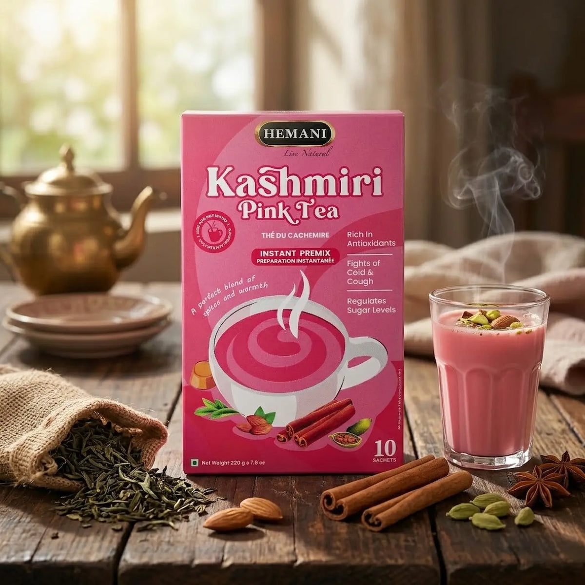 Kashmiri Pink Tea Instant Premix - 220g