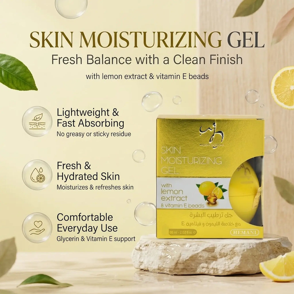 Lemon Extract & Vitamin E Beads - Skin Moisturizing Gel