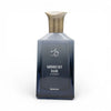 Midnight Rain Eau de Parfum in sleek blue bottle with gold cap, natural fragrance for men & women