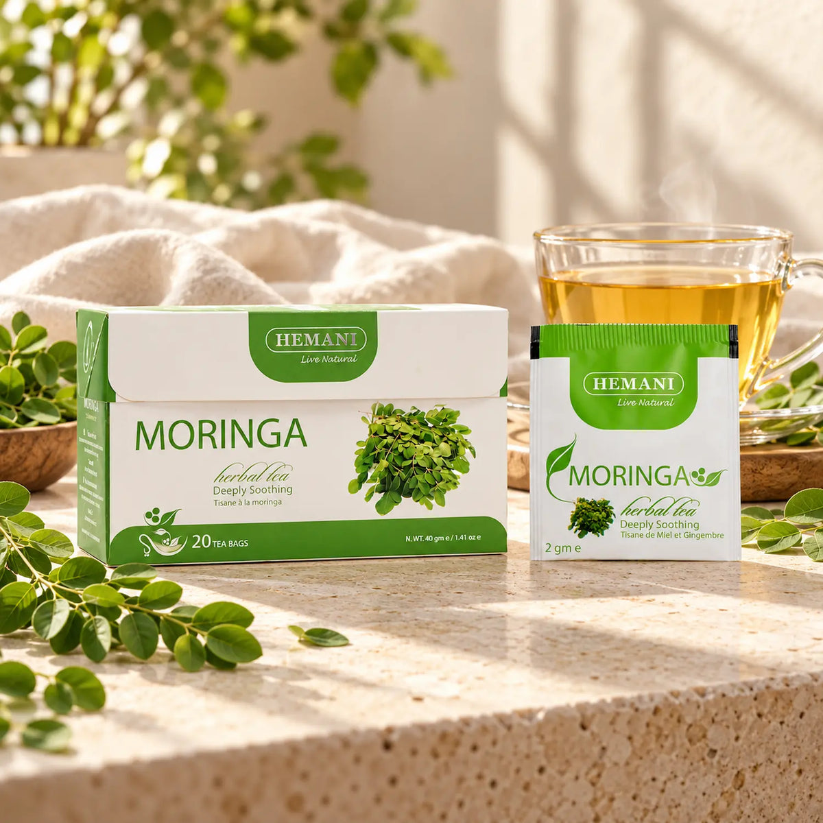 Moringa Herbal Tea - 20 Tea Bags