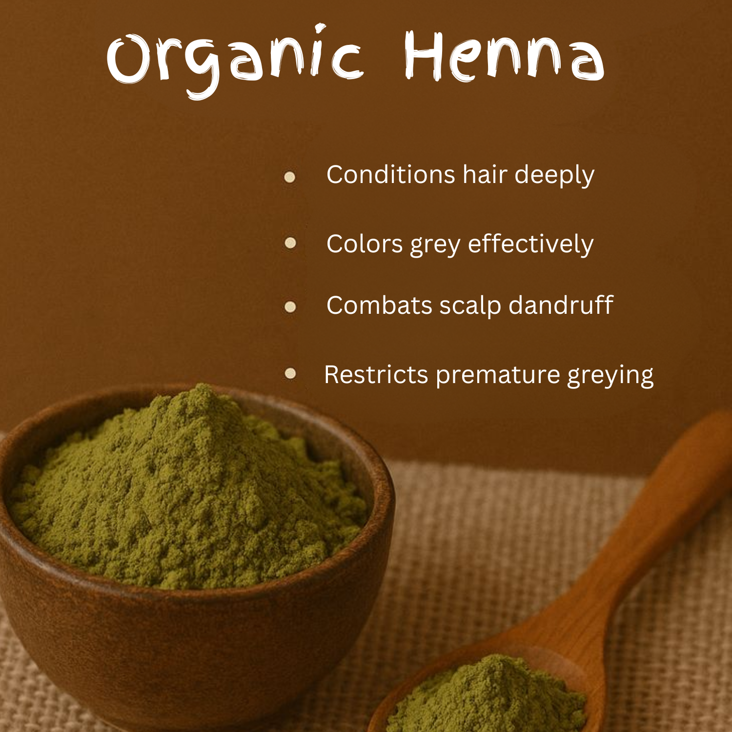 Organic Henna for Hair 100g - Natural