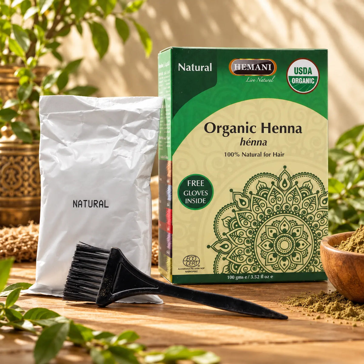 Organic Henna for Hair 100g - Natural