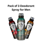 Pack of 3 Deodorant Spray for Men