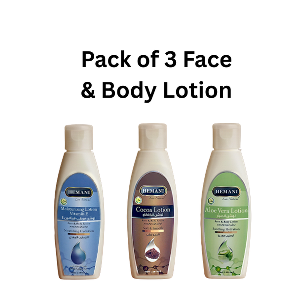 Pack of 3 Face & Body Lotion