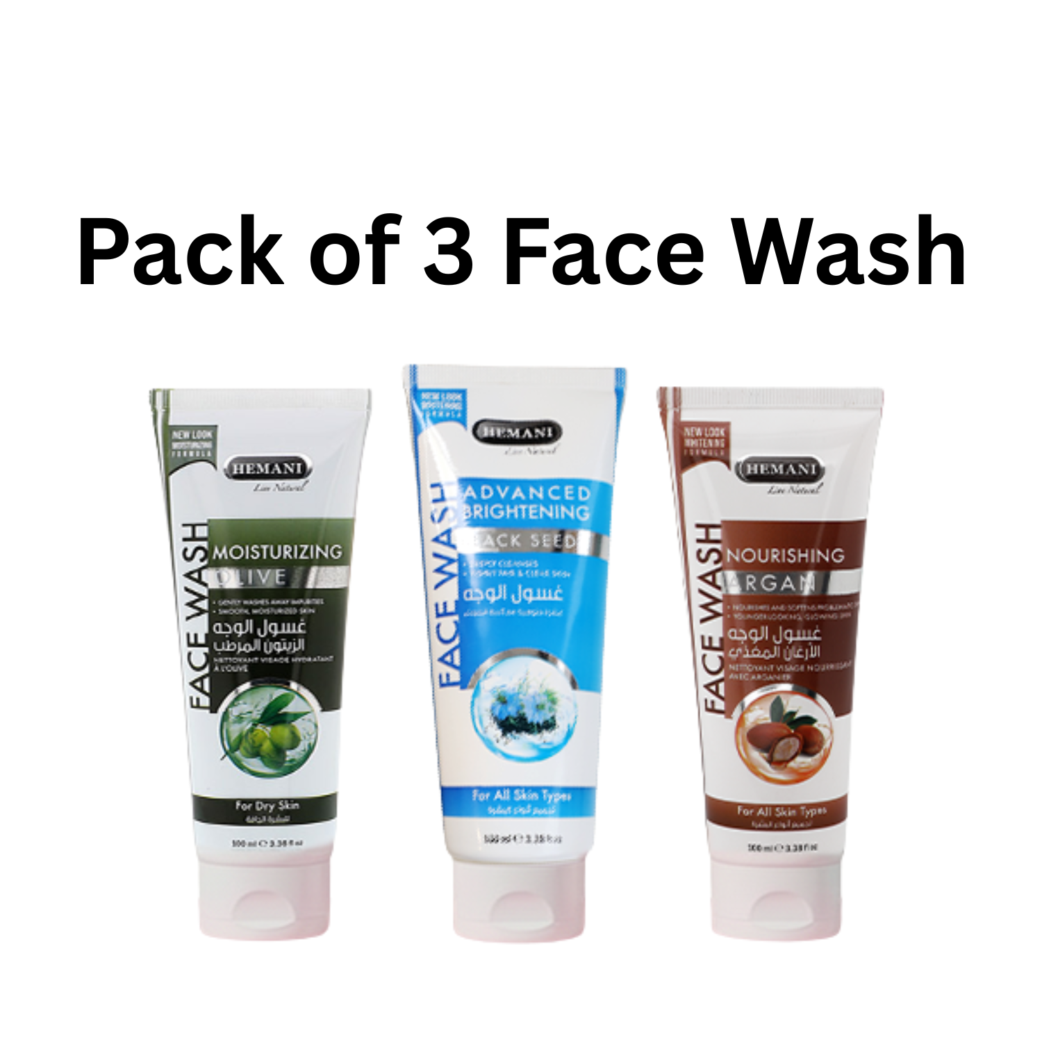 Pack of 3 Face Wash