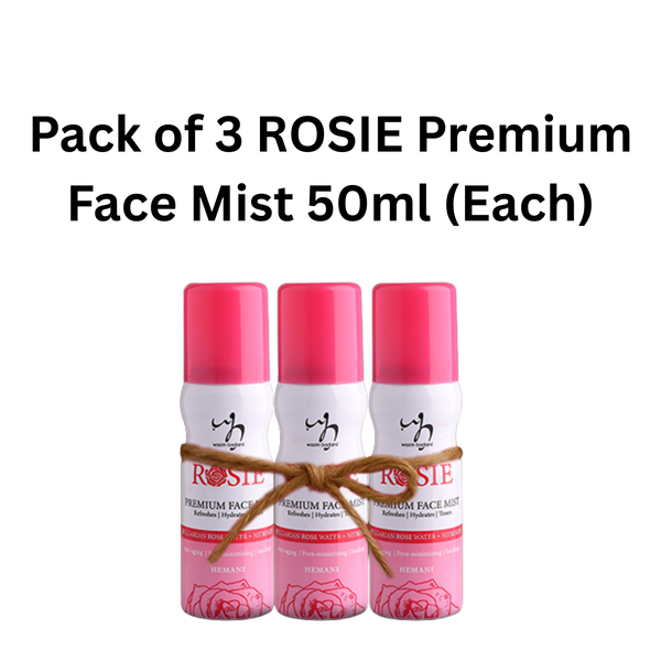 Pack of 3 ROSIE Premium Face Mist 50ml (Each)