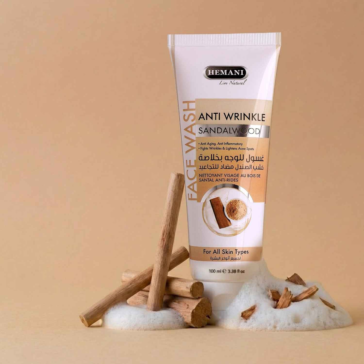 Anti Wrinkle Sandalwood Face Wash 100ml