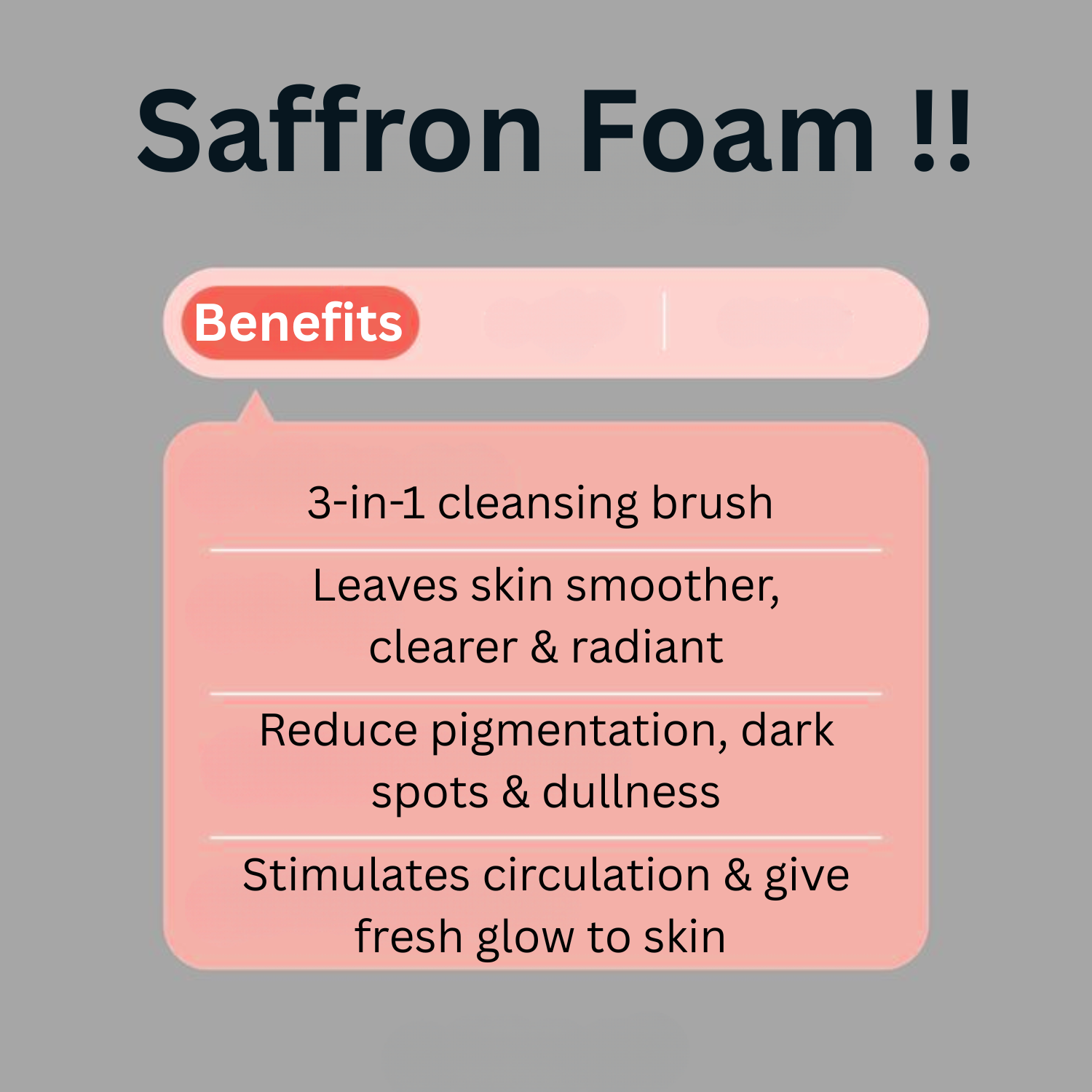 Brightening Saffron Foaming Face Wash 150ml