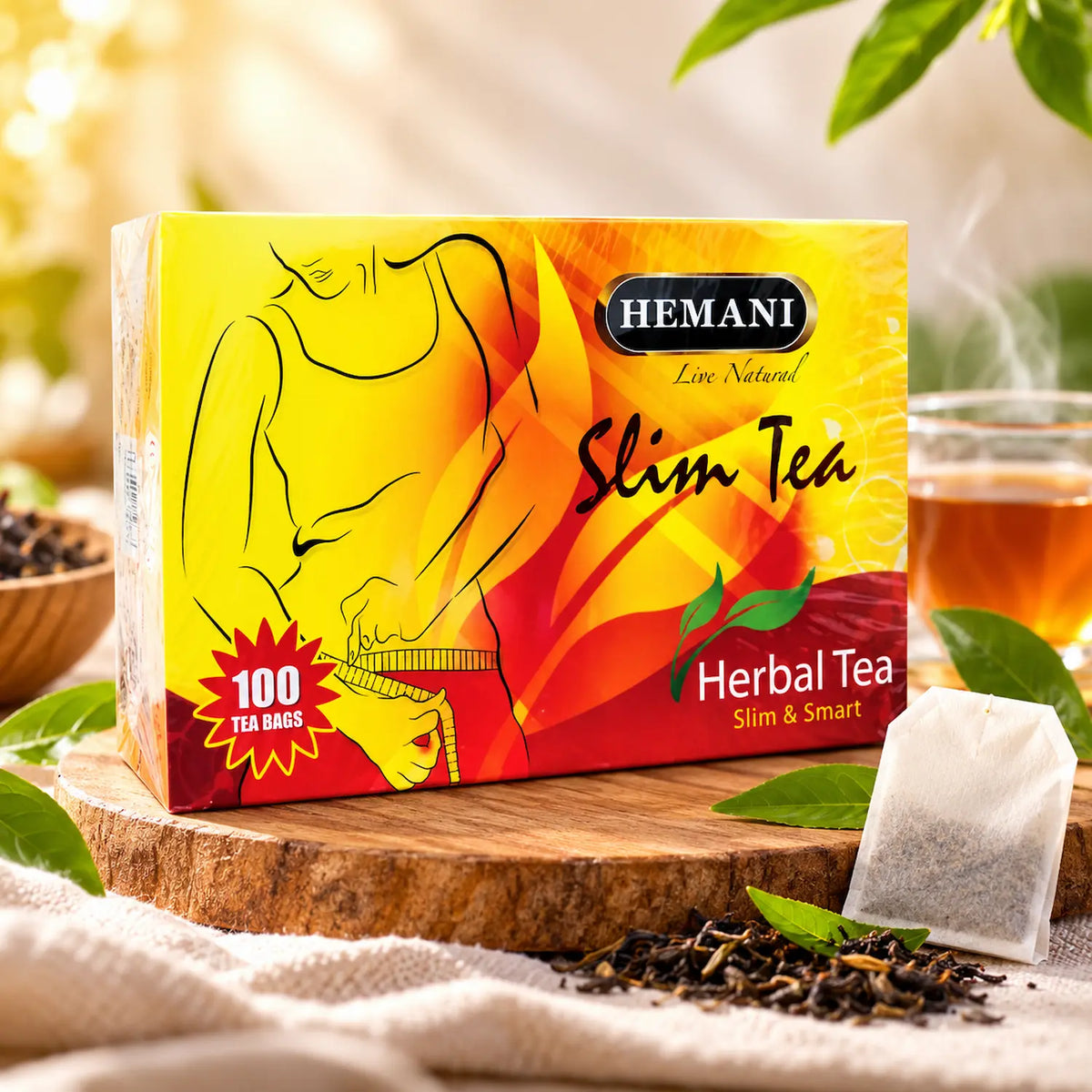 Slim & Smart Herbal Slim Tea – 100 Tea Bags