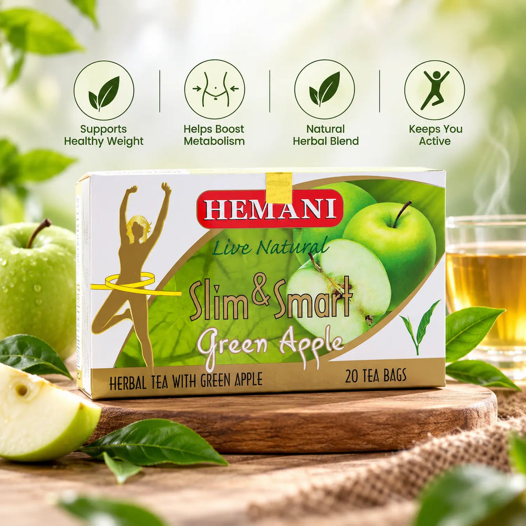 Slim & Smart Herbal Slim Tea with Green Apple Flavor – 20 Tea Bags