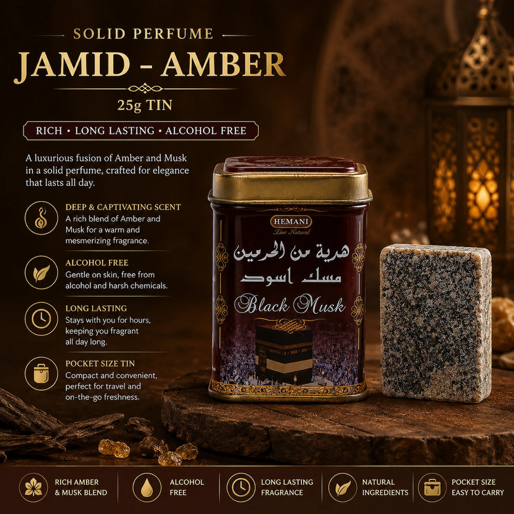 Solid Perfume Jamid - Black Musk 25g Tin