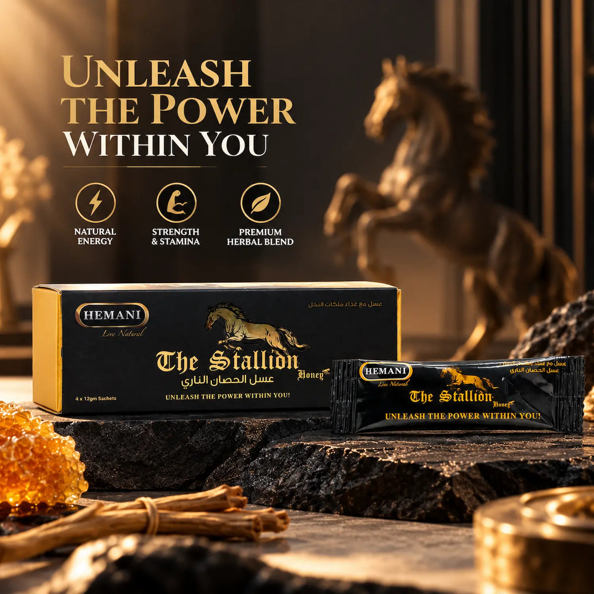 Stallion Honey Box – 4 Sachets