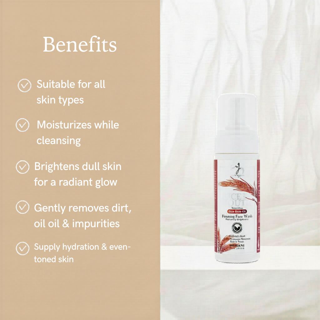 Rice in Youth Foaming Face Wash with Rice Bran Oil 150ml