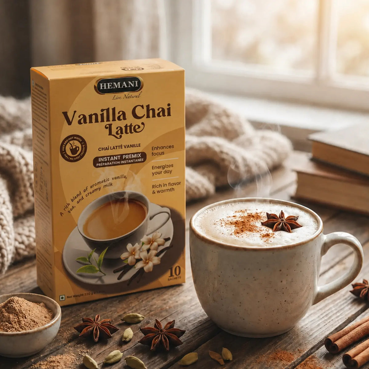 Vanilla Chai Latte Instant Premix - 220g