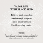 Vapor Rub - Black Seed (10ml)
