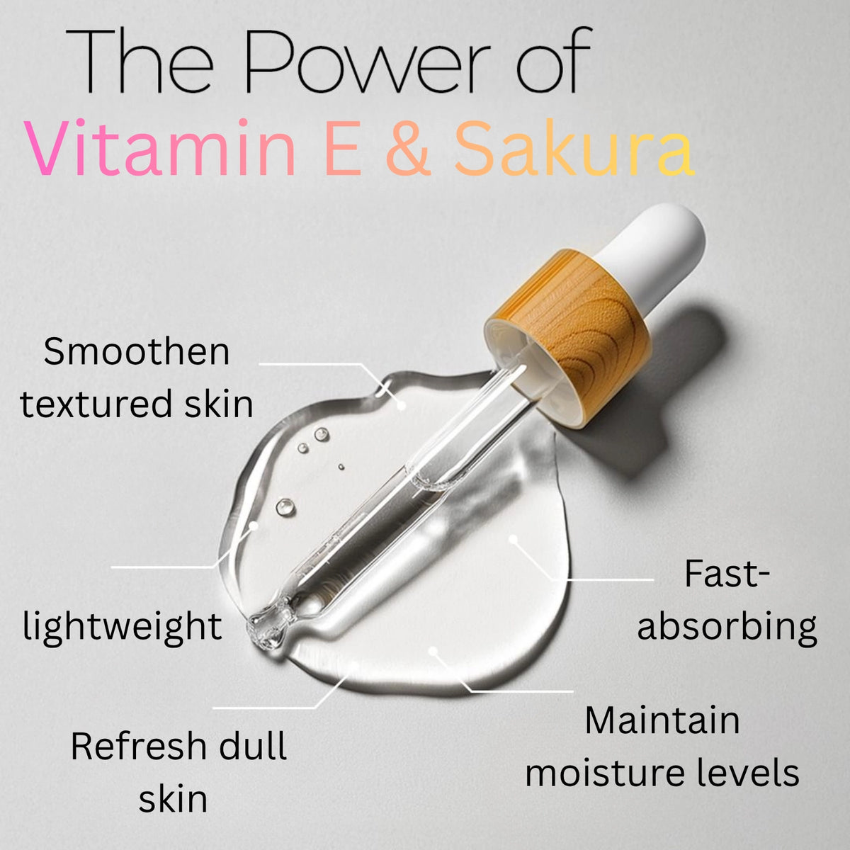 Vitamin E & Sakura Face Serum 30ml