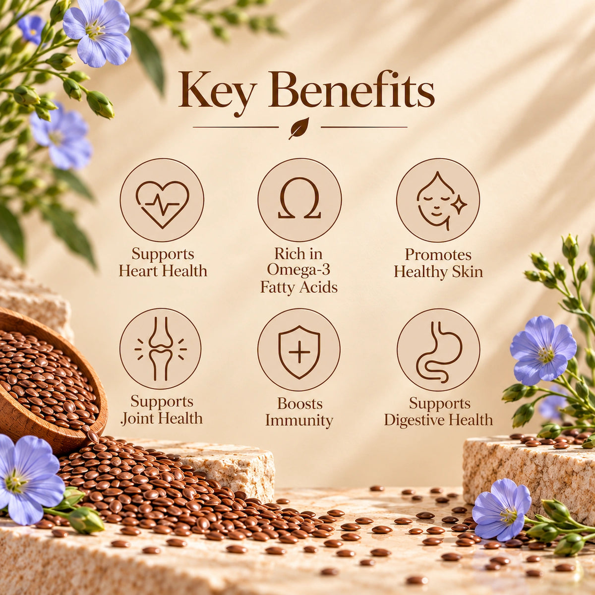 WB Herbal Oil Capsule - Flaxseed with Omega 3