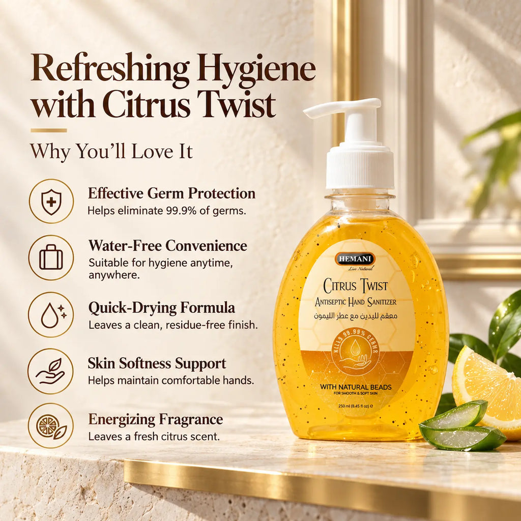 Antiseptic Hand Sanitizer 250ml - Citrus Twist