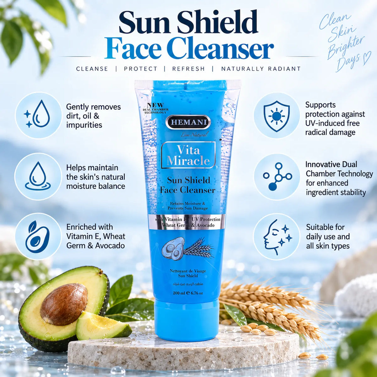 Vita Miracle Sun Shield Face Cleanser