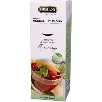 Picture of Herbal Tea Infusions - Rousing Spearmint & Green Tea (25 Tea Bags)