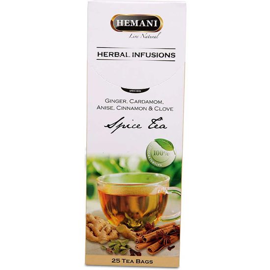 Picture of Herbal Tea Infusions - Spice Tea with Ginger, Cardamom, Anise, Cinnamon, Clove (25 Tea Bags)