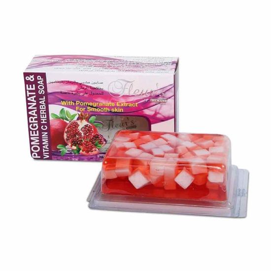 Picture of Fleurs Transparent Soap - Pomegranate & Vitamin C