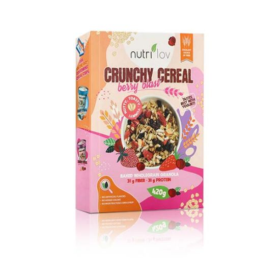 	Nutrilov Crunchy Cereal Berry Blast 420g | WB by Hemani