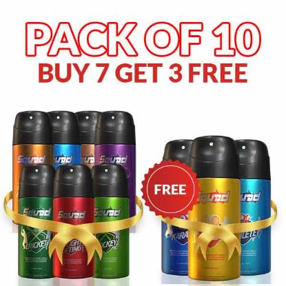 Squad body Sprays - Buy 7 Get 3 free