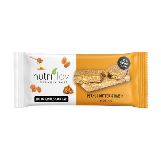 Picture of Nutrilov Peanut Butter & Raisin - Granola Bar