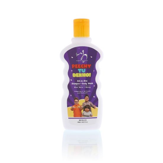 Peechy Tu Dekho Kids Friendly Gentle Shampoo and Body Wash with Aloe Vera & Honey | WB by Hemani 