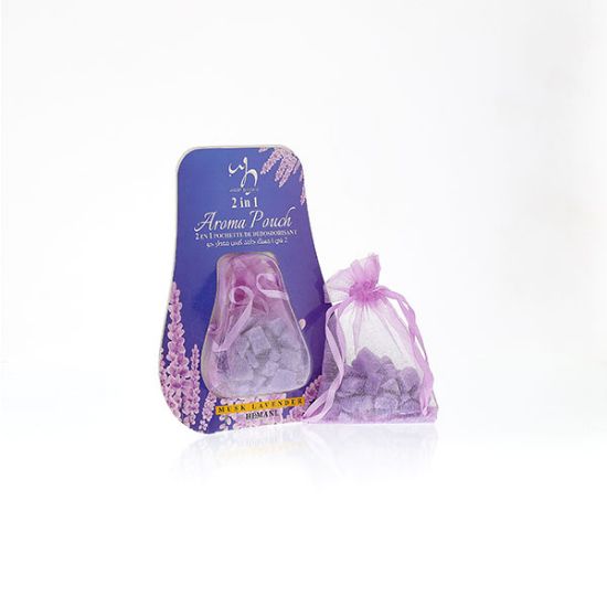 Musk Lavender Aroma Pouch 2in1 - Air Freshener & Deodorant - Long Lasting Fragrance | WB by Hemani
