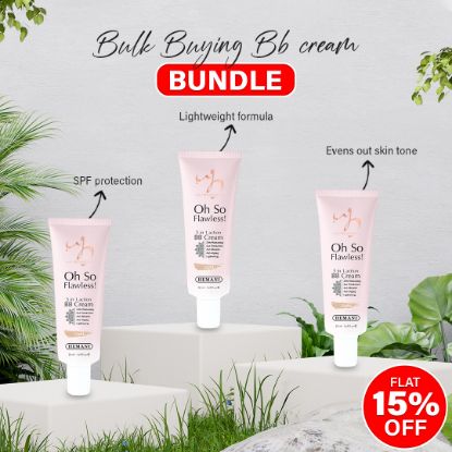 Pack of 3 Oh So Flawless BB Cream - LIGHT | WB by Hemani 