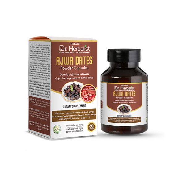 Dr. Herbalist Ajwa Date Powder Capsules 350mg
