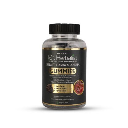 Dr. Herbalist Shilajit + Ashwagandha Gummies 120gm