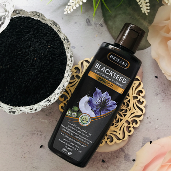 Black Seed Herbal Hair Oil 200ml | Hemani Herbals	