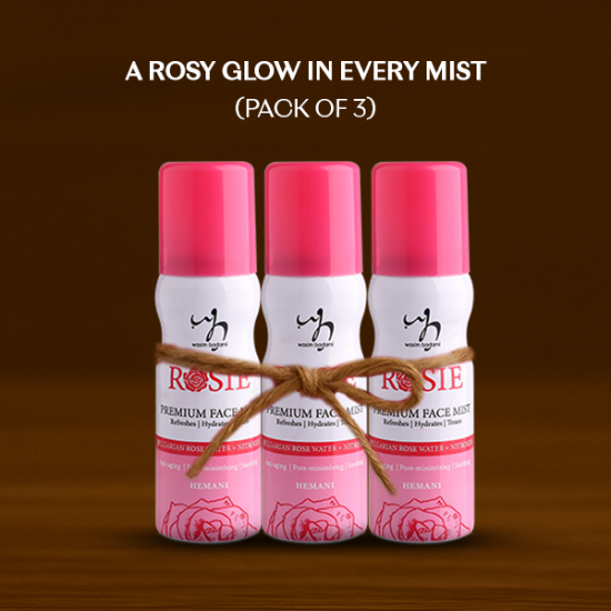 Pack of 3 ROSIE Premium Face Mist 50ml| WB by Hemani	