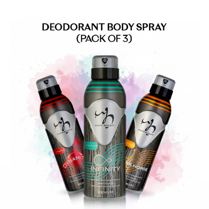  Pack of 3 Deodorant Spray for Men